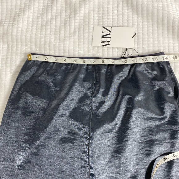 Zara Metallic Pencil Skirt Blogger Favorite Size M - Picture 13 of 14